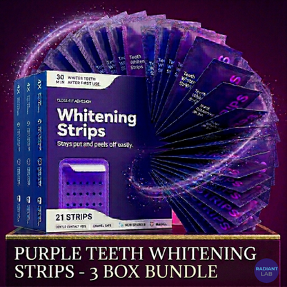 Radiant Labs™: Purple Teeth Whitening Strips