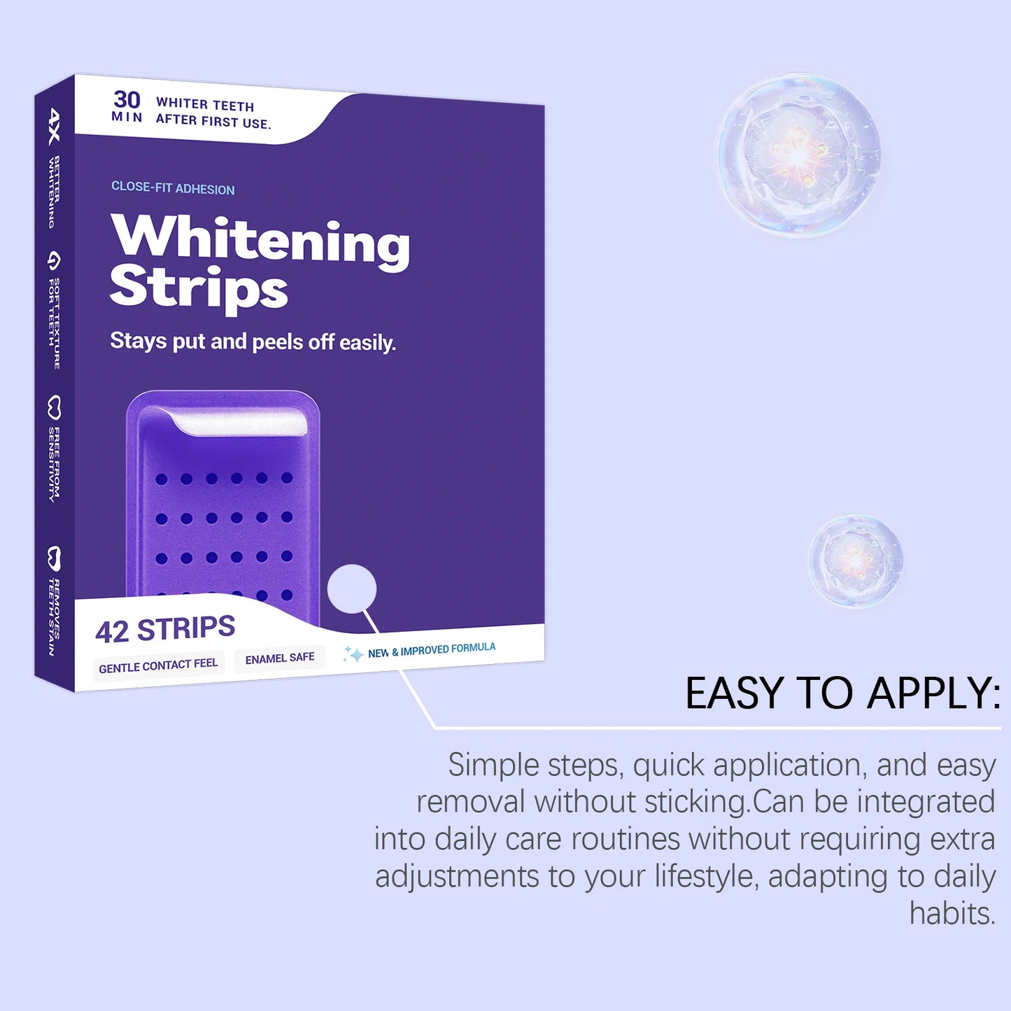 Radiant Labs™: Purple Teeth Whitening Strips